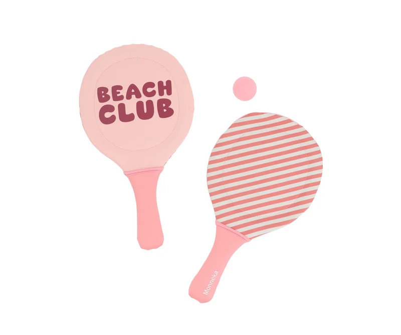 Palas playa neopreno con pelota - Stripes Bloom & Blush