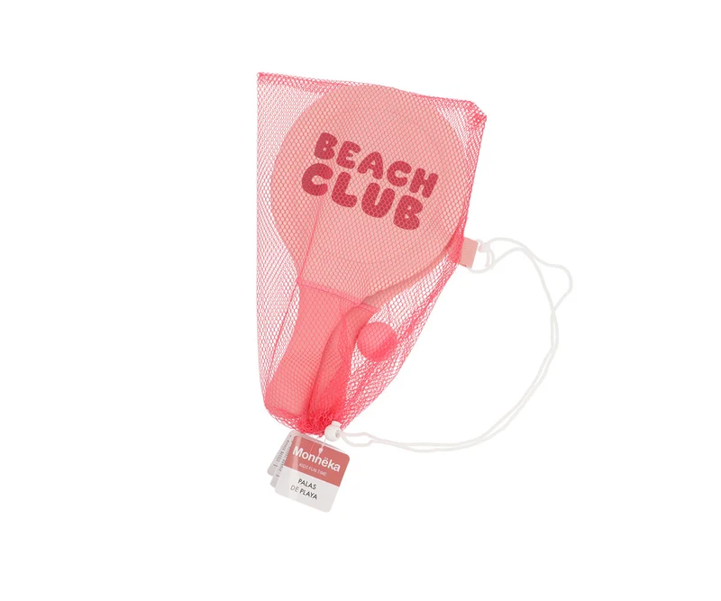 Palas playa neopreno con pelota - Stripes Bloom & Blush