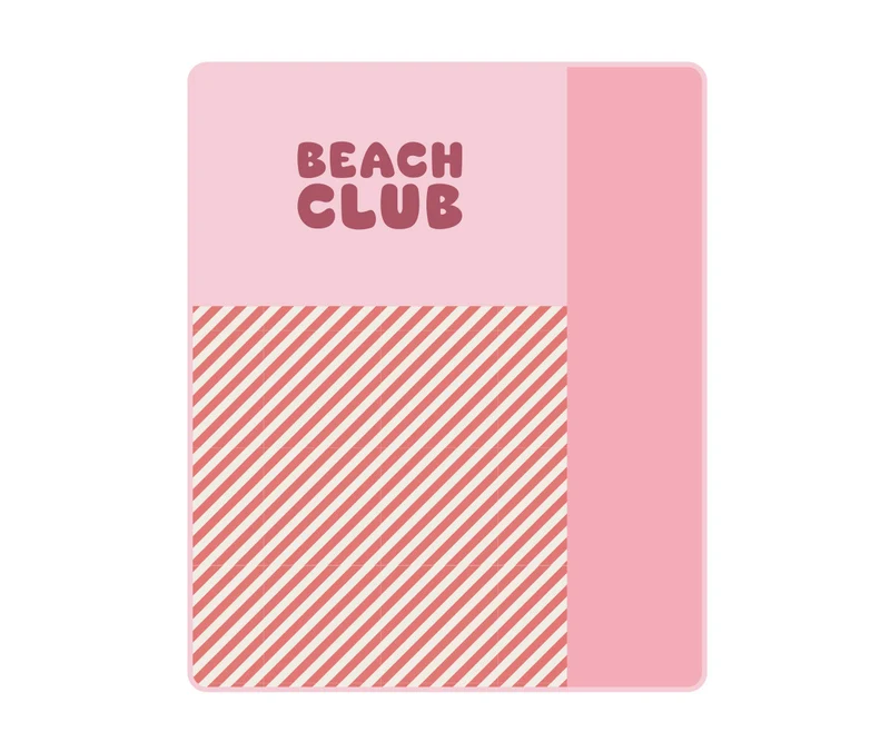 Manta Picnic Stripes Bloom & Blush 140 x 170