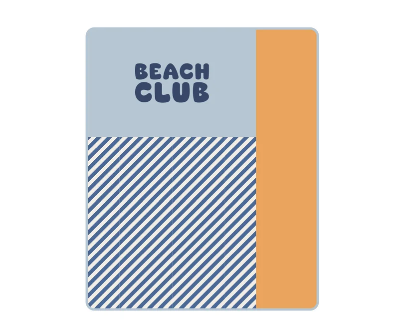 Manta Picnic Stripes Blues & Beyond 140 x 170