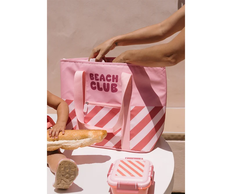 Bolso Tote Nevera Stripes Bloom & Blush