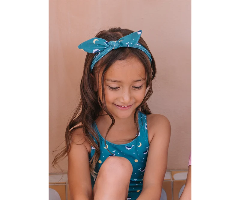 Cinta de Pelo Whale teal