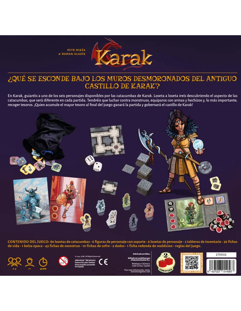 Karak - Juego de mesa - 2 Tomatoes - 2-5 jugadores - 7+ años - 30-60 min