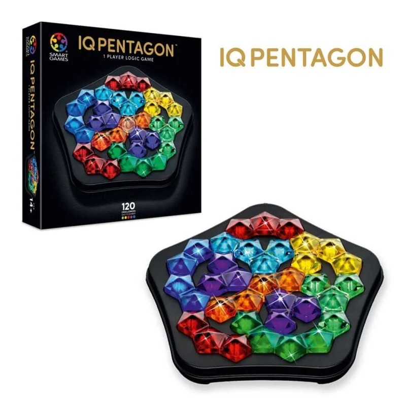IQ Deluxe Pentagon - Juego de mesa - SmartGames - 1 jugador - 14+ años - 10 min