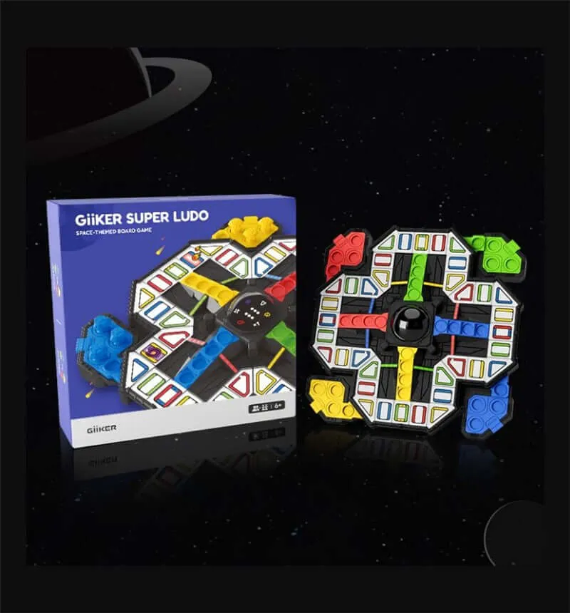 Super Ludo - Juego de mesa - Giiker - 2-4 jugadores - 6+ años - 20 min