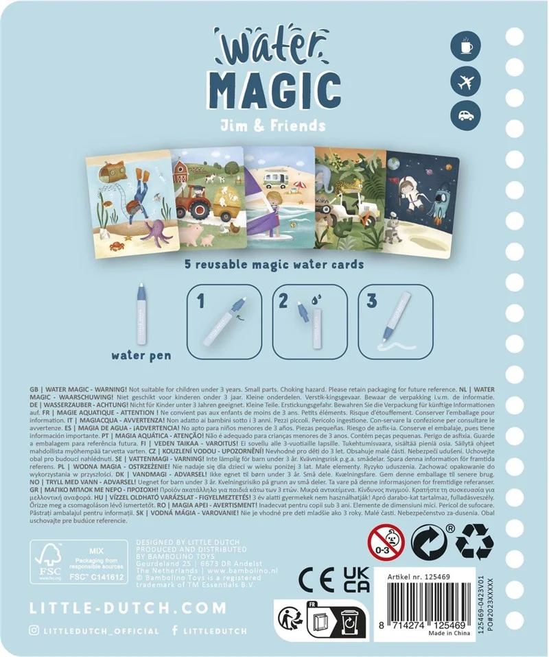 Libro mágico colorear Jim & Friends · Little Dutch