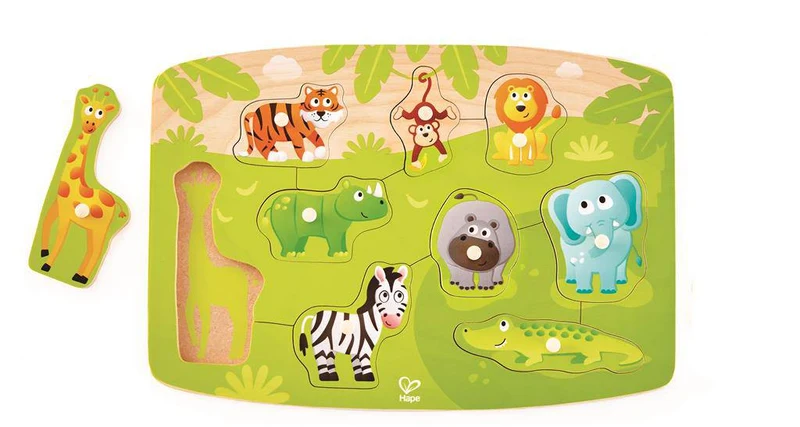 Puzzle Encajable Infantil Jungla · Hape