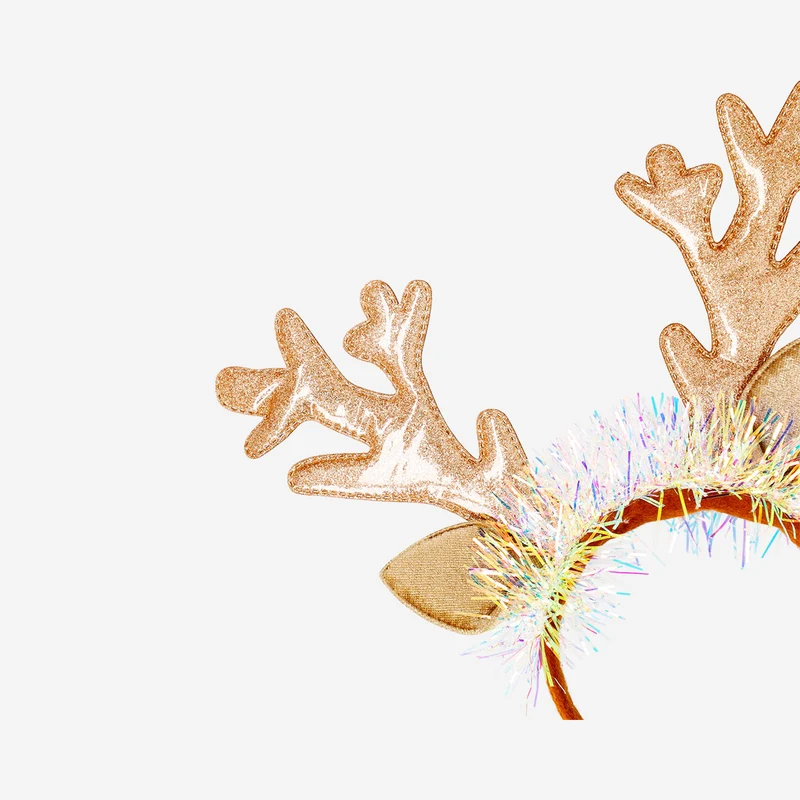 Reindeer hairband with antlers