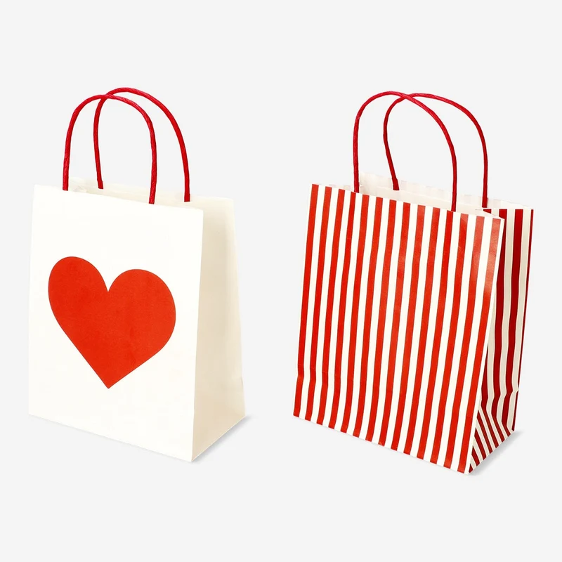 Gift bags with hearts - 2 pcs
