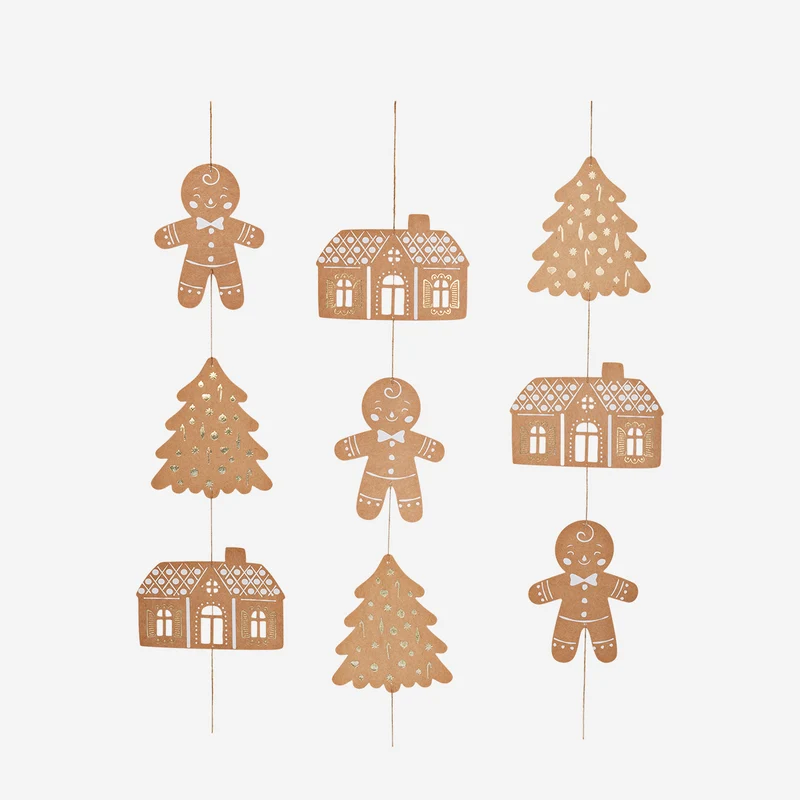 Hanging gingerbread decorations - 3 pcs