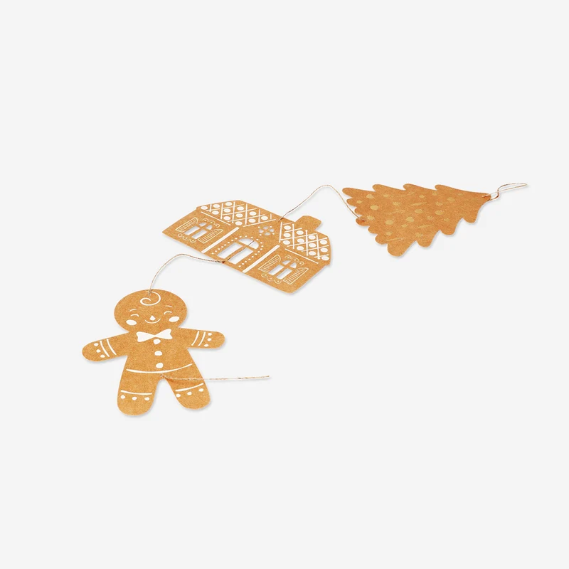 Hanging gingerbread decorations - 3 pcs