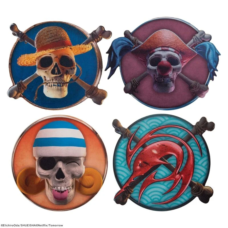 Set 4 Posavasos One Piece Ver.1