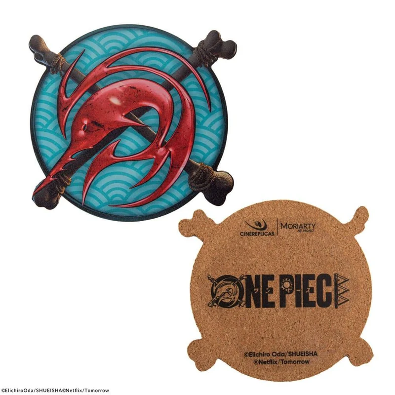 Set 4 Posavasos One Piece Ver.1