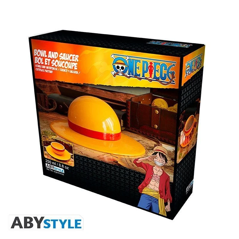 Set Cuenco y Plato Sombrero de Paja - One Piece 250ml