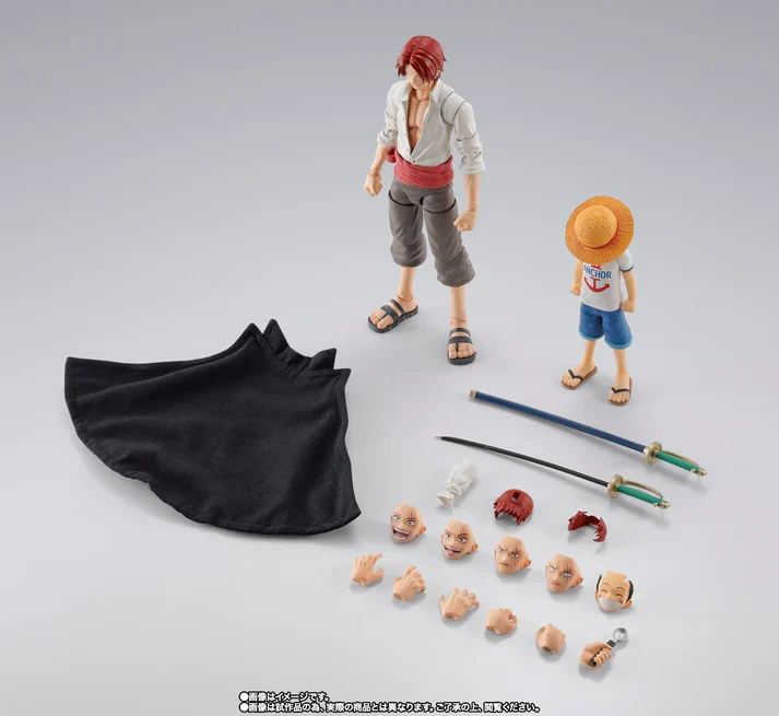 Figuras Articuladas Shanks y Luffy Niño - One Piece SH Figuarts