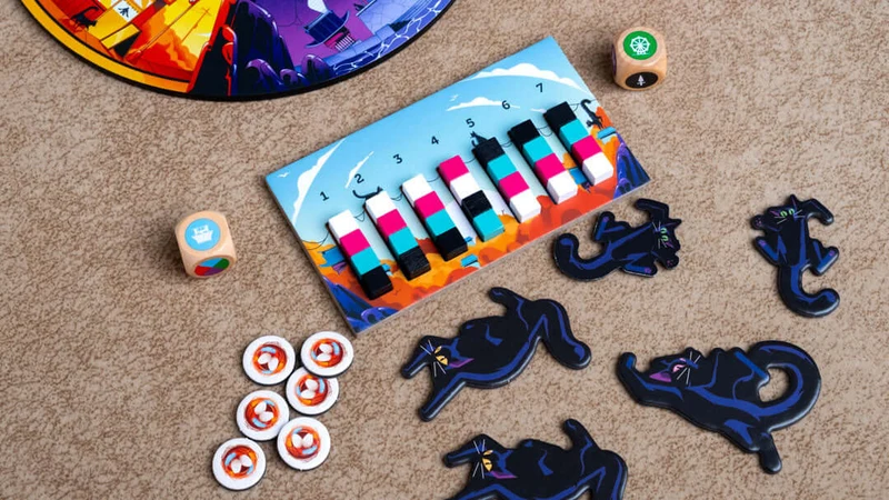 Nekojima - Juego de mesa - Tranjis - 1-5 jugadores - 7+ años - 15-30 min