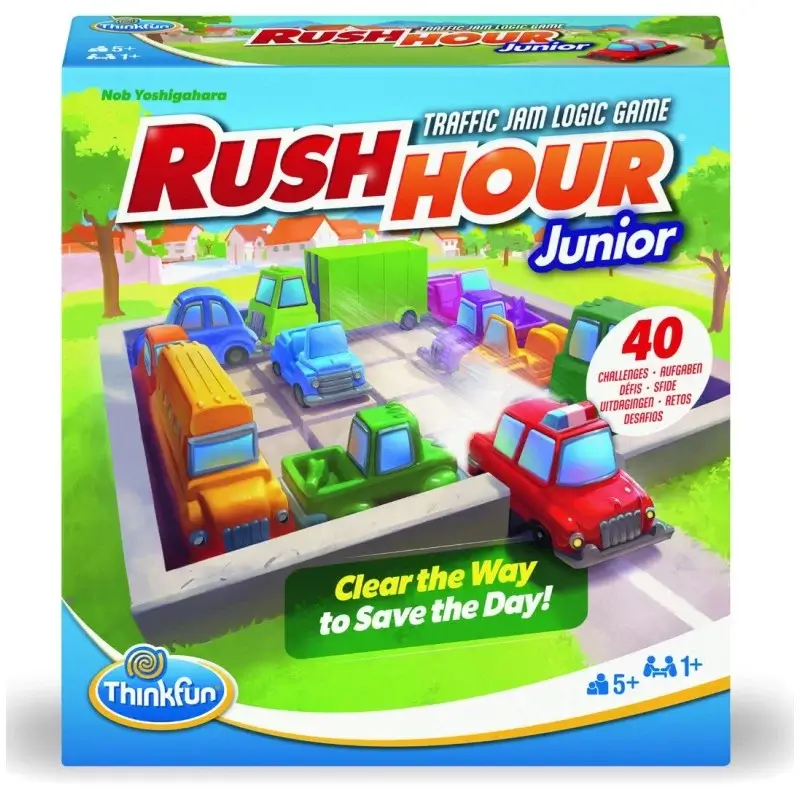 Rush Hour Jr (Nueva edición 2024) - Juego de mesa - Thinkfun - 5+ años