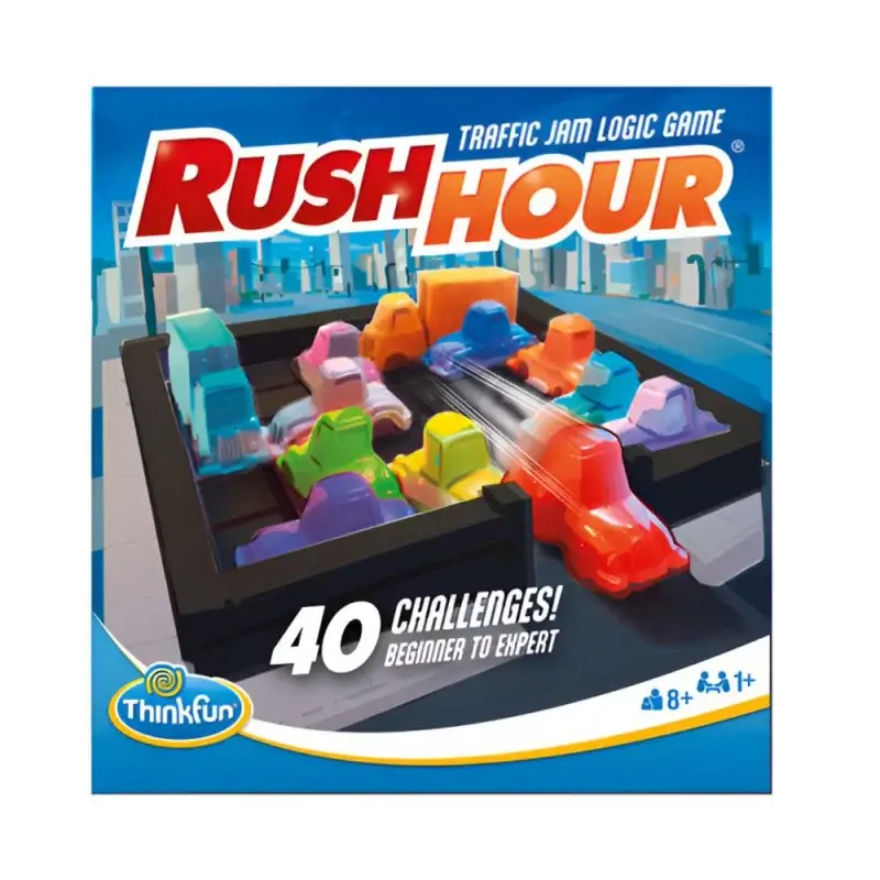 Rush Hour (Nueva edición 2024 ) - Juego de mesa - Thinkfun - 8+ años