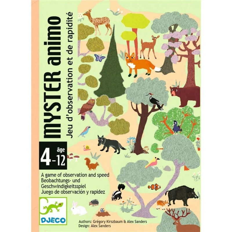 Myster Animo - Juego de mesa - Djeco - 2-5 jugadores - 4+ años - 10 min