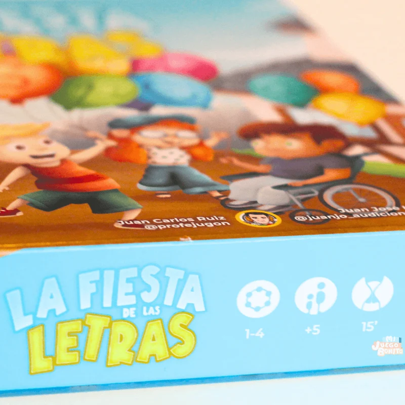 La Fiesta de las Letras - Juego de mesa - Atomo - 1-4 jugadores - 5+ años - 15 min