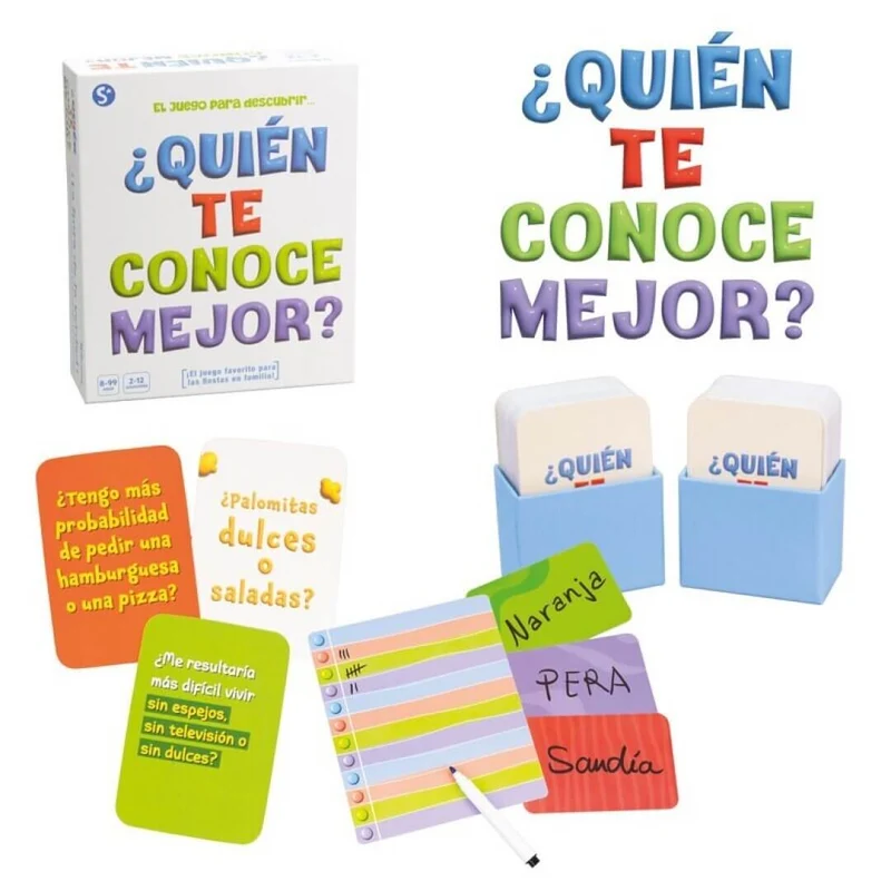 ¿ Quién te Conoce Mejor ? - Juego de mesa - Ludilo - 2-12 jugadores - 8+ años - 15 min