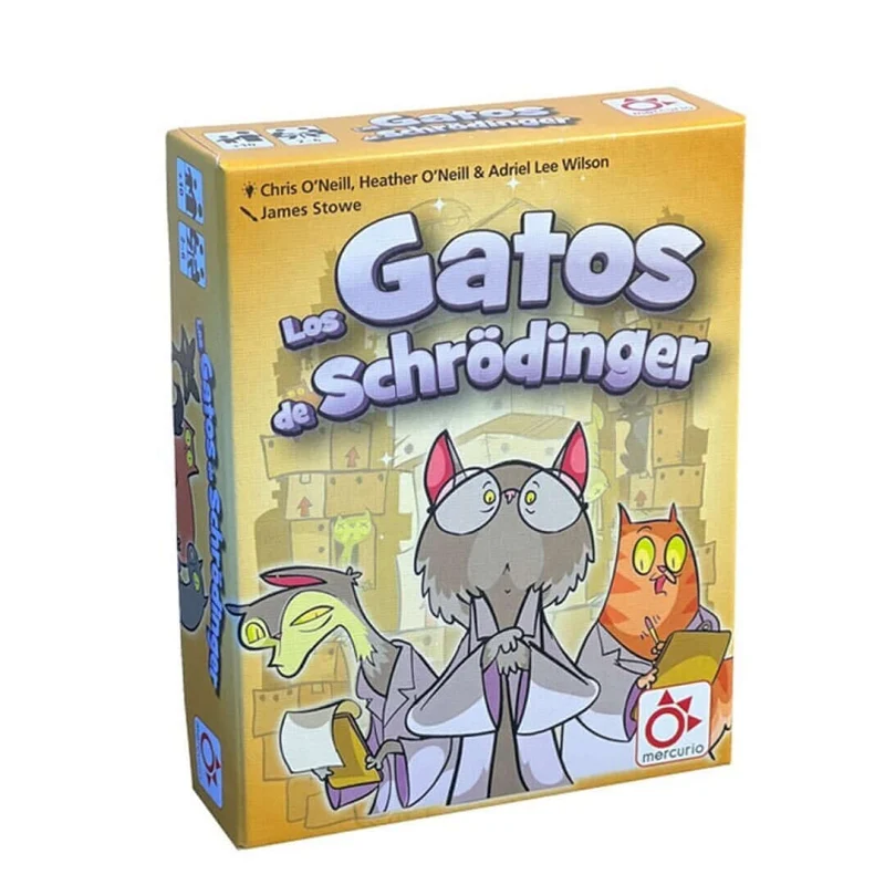 LOS GATOS DE SCHRÖDINGER - Juego de mesa - Mercurio - 2-6 jugadores - 10+ años - 20-30 min