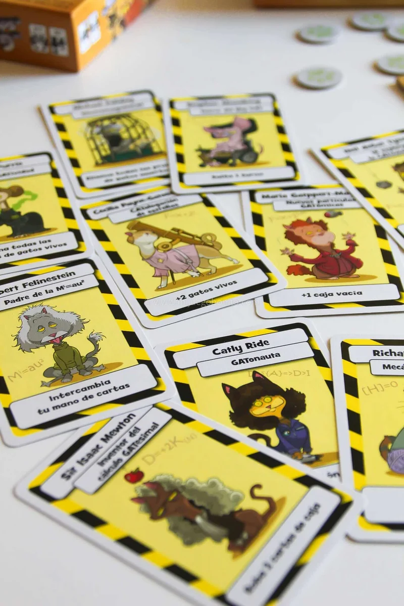 LOS GATOS DE SCHRÖDINGER - Juego de mesa - Mercurio - 2-6 jugadores - 10+ años - 20-30 min