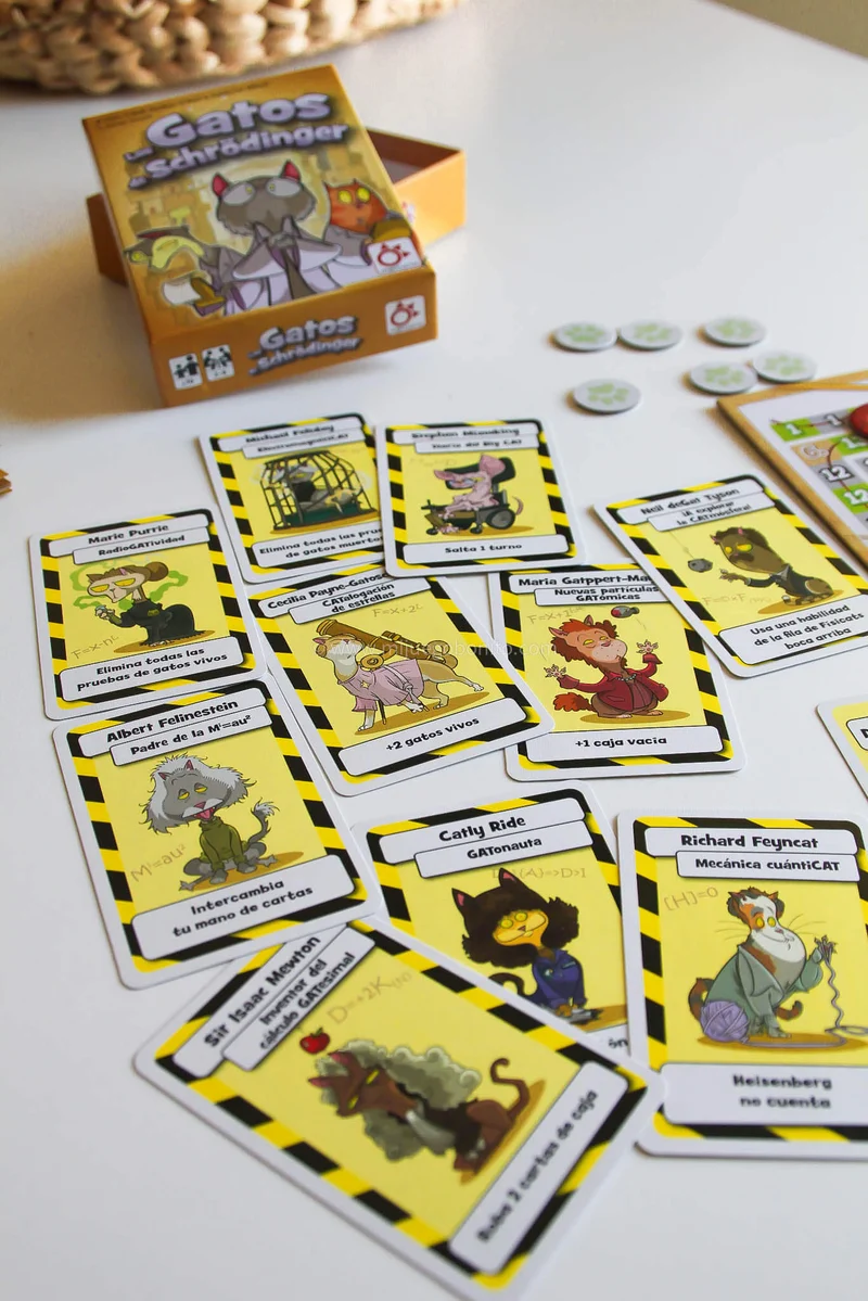LOS GATOS DE SCHRÖDINGER - Juego de mesa - Mercurio - 2-6 jugadores - 10+ años - 20-30 min