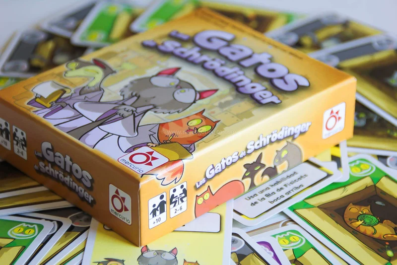 LOS GATOS DE SCHRÖDINGER - Juego de mesa - Mercurio - 2-6 jugadores - 10+ años - 20-30 min