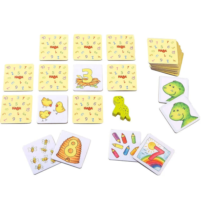 Dino de los números (Versión internacional) - Juego de mesa - Haba - 1-4 jugadores - 3+ años - 10 min
