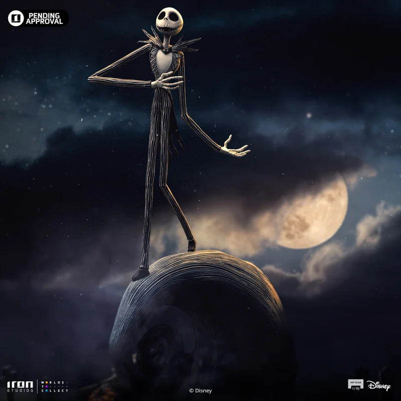 IRON Studios: Disney El Mundo De Jack - Jack Skellington Escala de Arte 1/10
