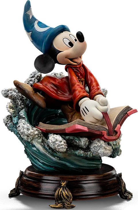 IRON Studios: Disney - Hechicero Mickey Deluxe Escala De Arte 1/10