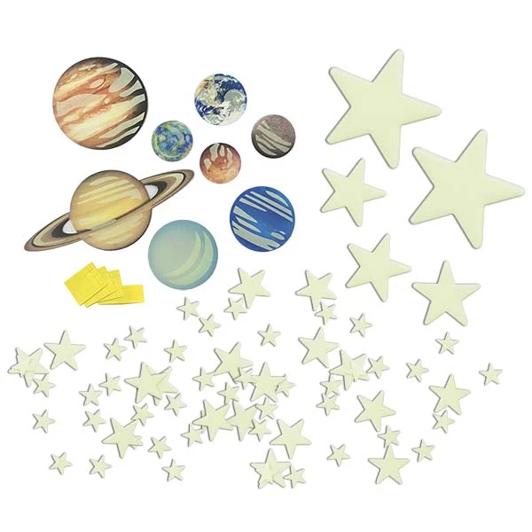 Planetas y Estrellas Brillantes en la Oscuridad · 4M
