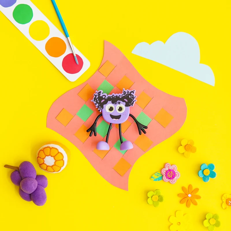 GloPals Set Personaje + 2 Cubos luz LUMI Lila