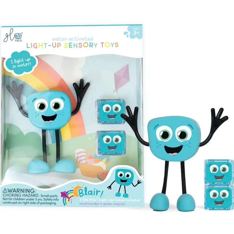 GloPals Set Personaje + 2 Cubos luz BLAIR Azul