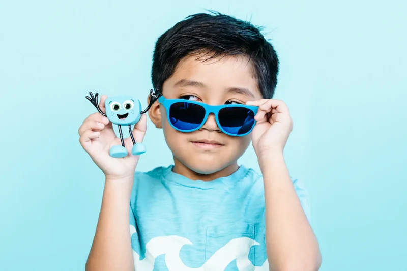 GloPals Set Personaje + 2 Cubos luz BLAIR Azul