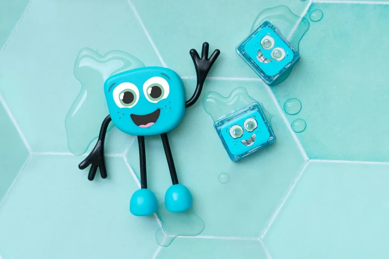 GloPals Set Personaje + 2 Cubos luz BLAIR Azul
