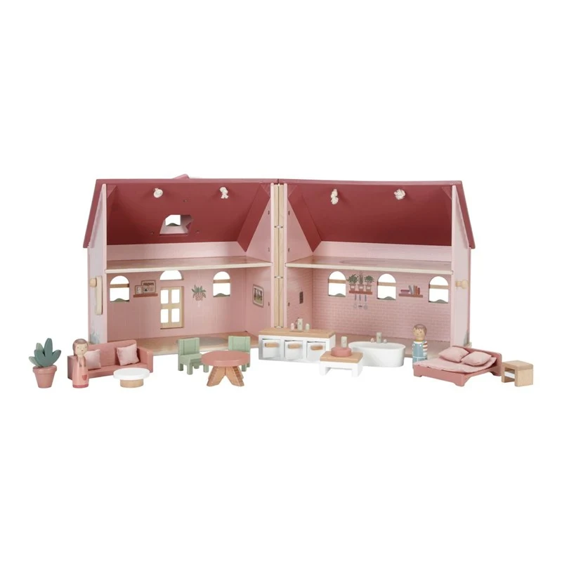 Casa de Muñecas Madera Portátil · Little Dutch
