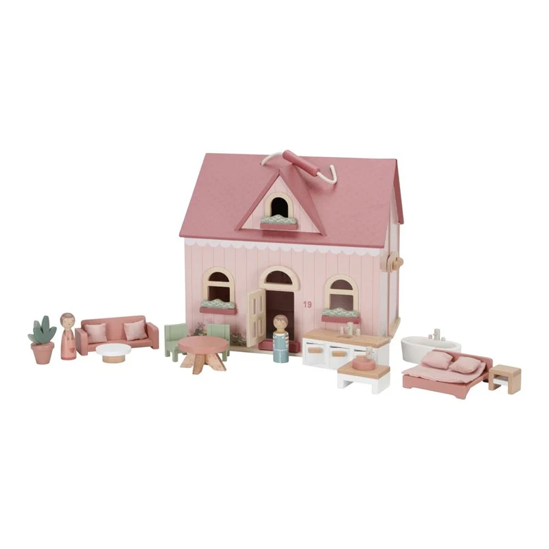 Casa de Muñecas Madera Portátil · Little Dutch