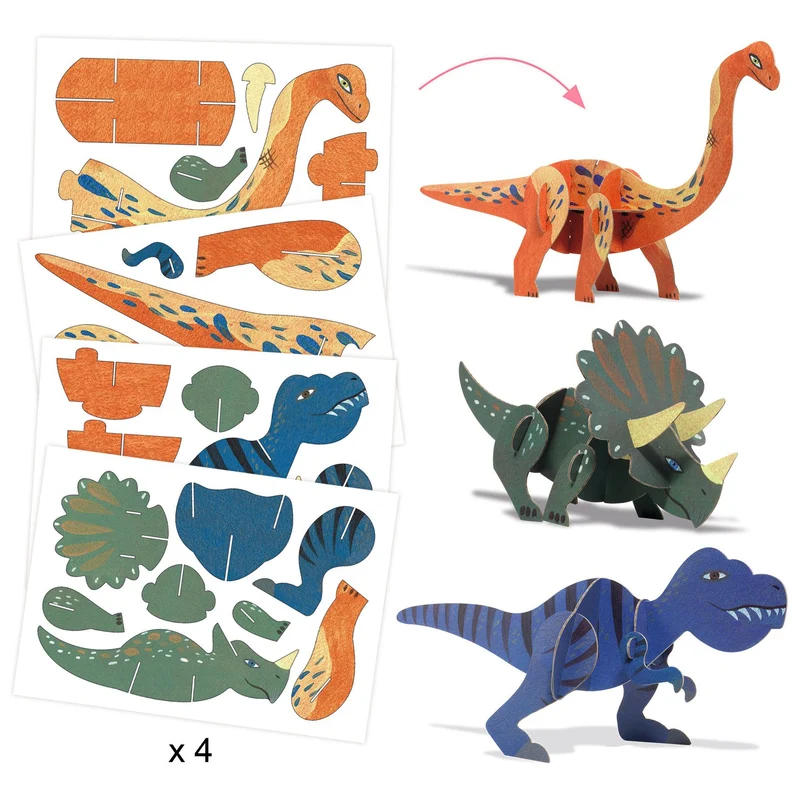 Cofre multiactividad El mundo de los dinosaurios · DJECO