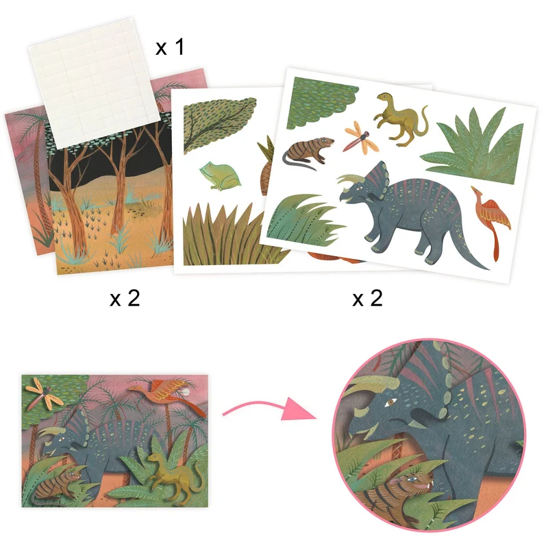 Cofre multiactividad El mundo de los dinosaurios · DJECO