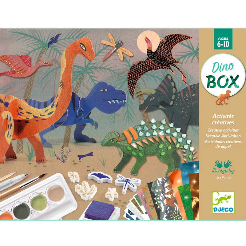 Cofre multiactividad El mundo de los dinosaurios · DJECO