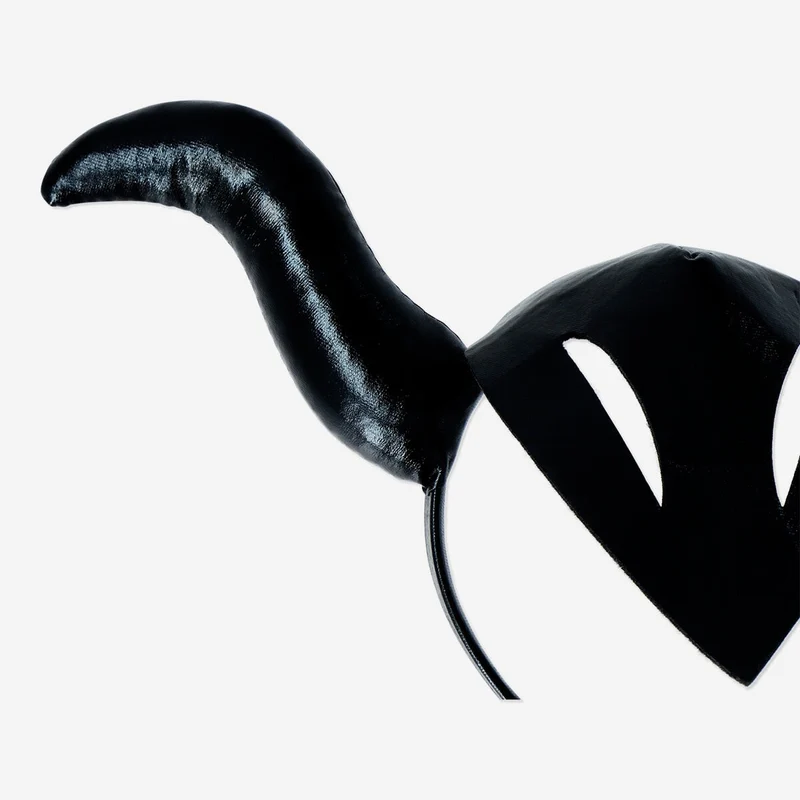 Black horn hairband - For adults