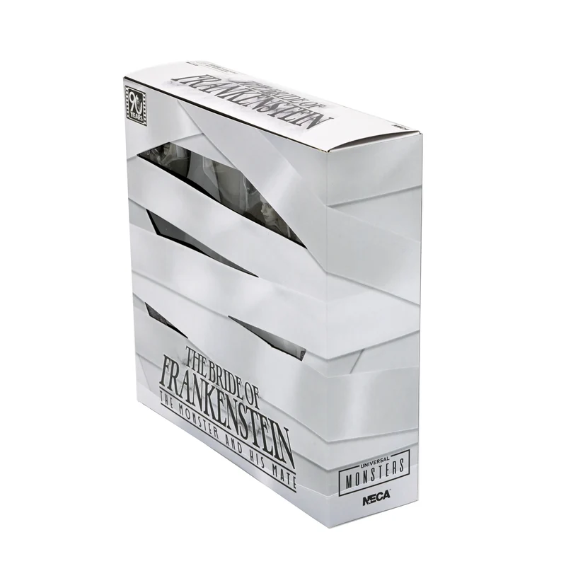 NECA Figura de Accion: La novia de Frankenstein - El Mounstro de Frankenstein y Novia 2 Pack Blanco y negro 7 pulgadas