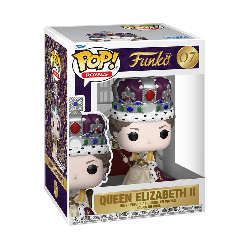 Funko Pop Premium: Queen Elizabeth II 100 Aniversario - Reina Elizabeth Coronacion