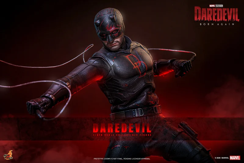 Hot Toys Television Masterpiece Series: Daredevil Born Again - Daredevil Traje Negro Escala 1/6