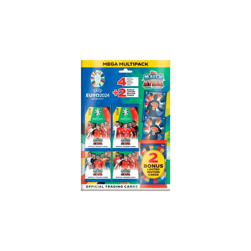 Mega Multipack Cartas Match Attax Eurocopa 2024