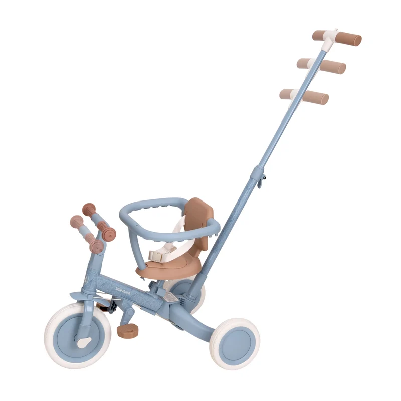 Triciclo con barra Safari Dreams Azul · Little Dutch