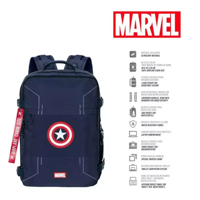 Mochila Capitán América Moch Mercury Cabin 40 cm