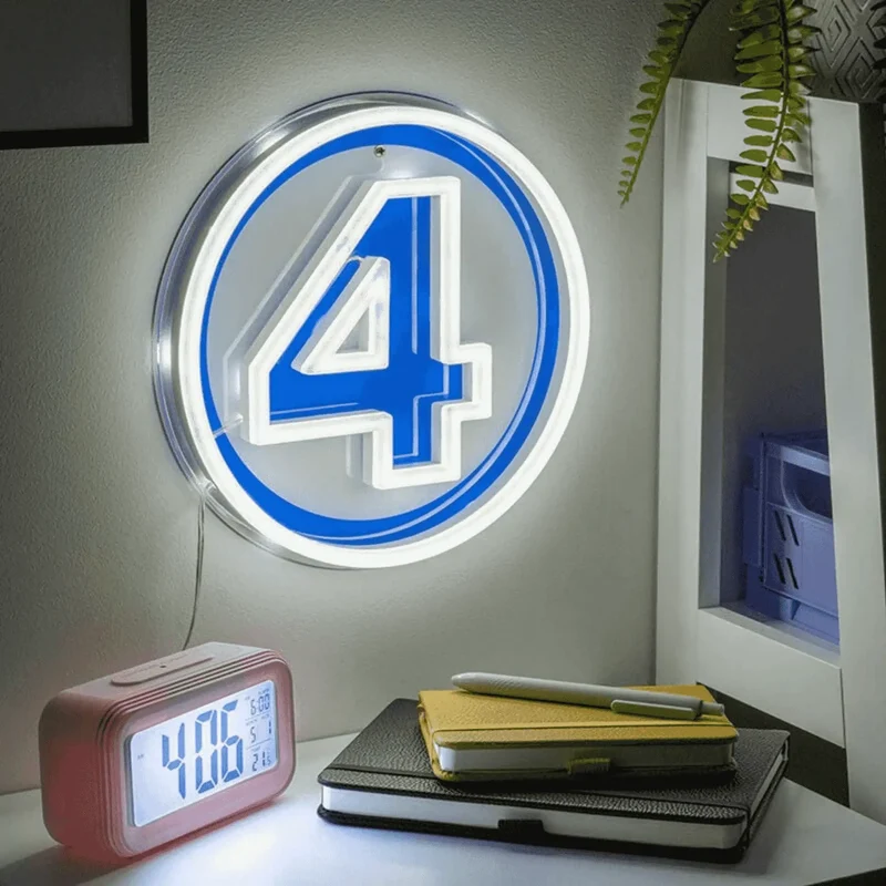 Lámpara LED de Neón Los 4 Fantásticos 24 cm Paladone